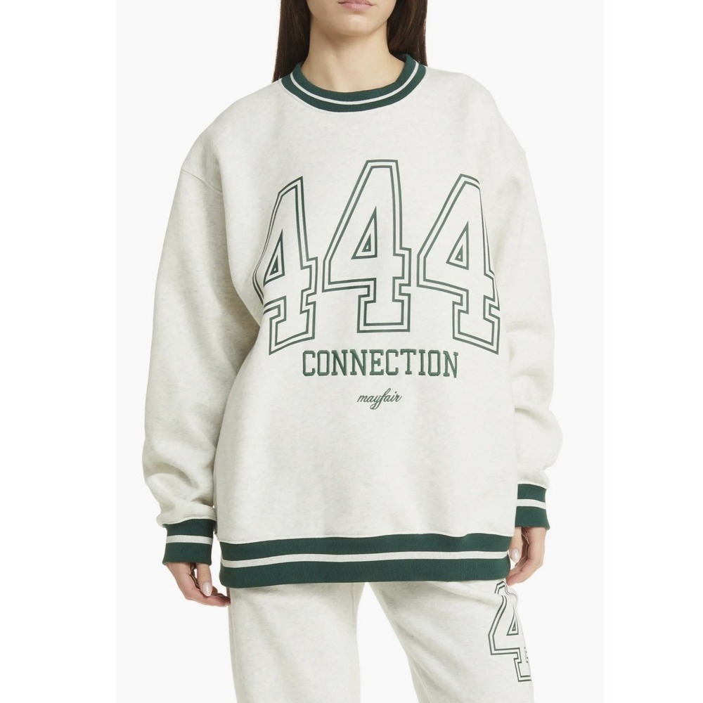The Mayfair Group 444 Crewneck Gray Green Women's Size XS